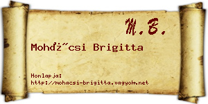 Mohácsi Brigitta névjegykártya